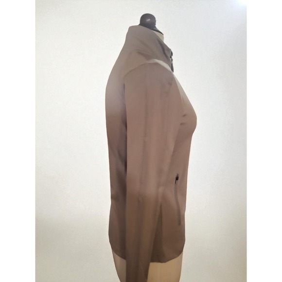 VELOCITY‎ Beige Active Jacket Full Zip Pockets Sz Small NEW - Picture 3 of 5